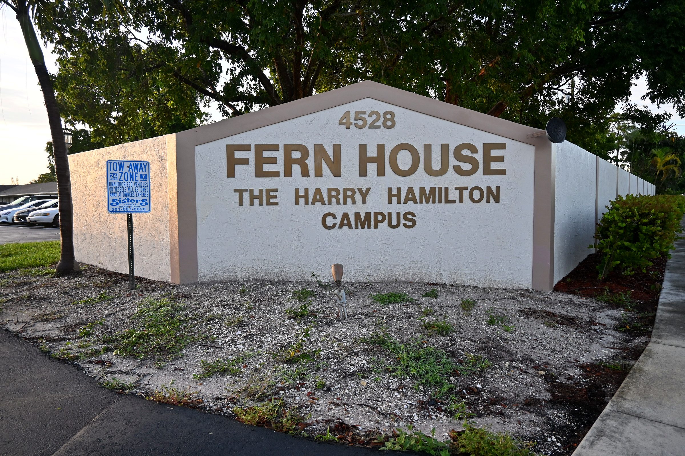 Fern House – The Harry Hamilton Campus sign